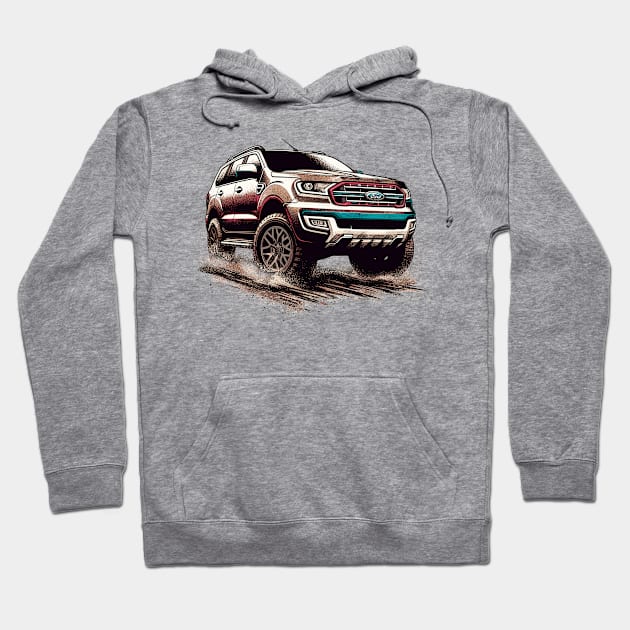 Ford Everest Hoodie by Vehicles-Art